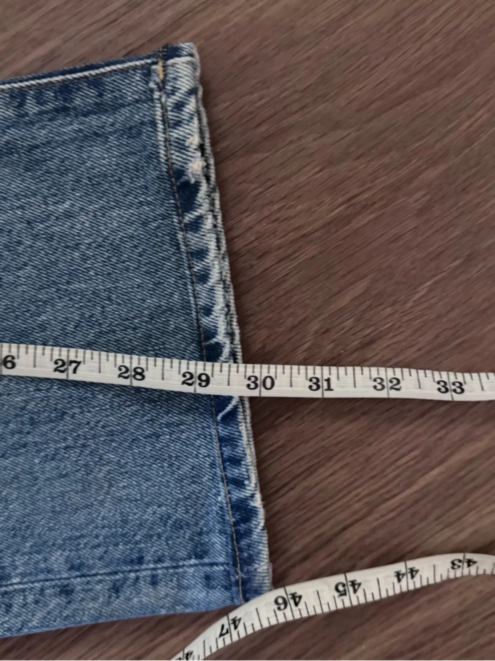 Ralph Lauren double RL distress straight leg jeans
